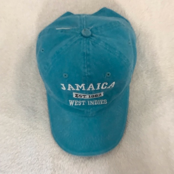 Old Dock Headwear for Jamaica West Indies Teal Adjustable Travel Beach Ball Cap - Picture 11 of 12